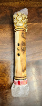 Load image into Gallery viewer, NEW MOON WAND Chakra Amethyst & Clear Quartz Large