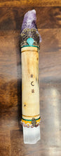Load image into Gallery viewer, NEW MOON WAND Chakra Amethyst & Calcite Large