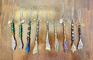 Black Kyanite Hanging Witches Brooms