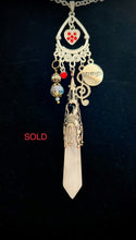 Load image into Gallery viewer, Metaphysical Crystal Pendulum Charm Necklaces
