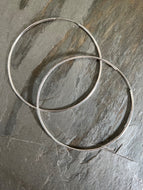 Endless Classic Comfort Lightweight 925 Sterling Silver Hoop Earrings