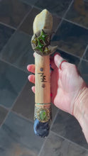 Load and play video in Gallery viewer, NEW MOON WAND Chakra Aquamarine &amp; Sodalite LARGE
